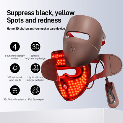Red Light Therapy Face Mask with 4 Modes for Skin Rejuvenation